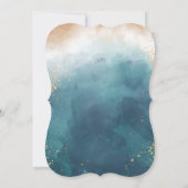 Invitation Aquarelle Peinture Parties scintillant à éclabouss (Dos)