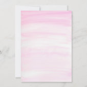 Invitation Aquarelle Peonies, Ours & Bébé Baby shower (Dos)