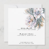 Invitation Aquarelle Peony Fleurs N'IMPORTE QUELLE fête d'ann (Dos)