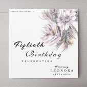 Invitation Aquarelle Peony Fleurs N'IMPORTE QUELLE fête d'ann