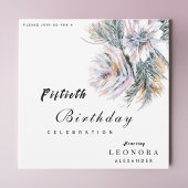 Invitation Aquarelle Peony Fleurs N'IMPORTE QUELLE fête d'ann