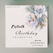 Invitation Aquarelle Peony Fleurs N'IMPORTE QUELLE fête d'ann