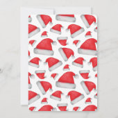 Invitation Aquarelle Père Noël. Fête de Noël d'entreprise (Dos)