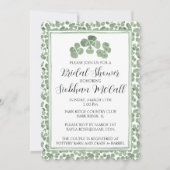 Invitation Aquarelle personnalisée Céleste Clover Shamroch ir (Devant)