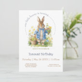Invitation Aquarelle Peter Rabbit Anniversaire (Debout devant)