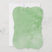 Invitation Aquarelle petit agneau couples baby shower (Dos)