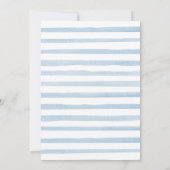 Invitation Aquarelle Petit Baby shower Citrouille Bleu (Dos)