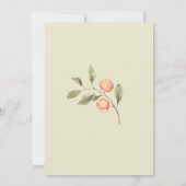 Invitation Aquarelle Petit Baby shower Peach InvInvitation (Dos)