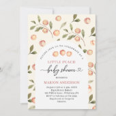 Invitation Aquarelle Petit Baby shower Peach InvInvitation (Devant)