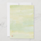 Invitation Aquarelle petit bébé sur le chemin baby shower (Dos)