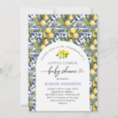 Invitation Aquarelle Petit Citron Baby shower (Devant)