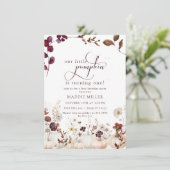 Invitation Aquarelle Petit Citrouille | Premier anniversaire  (Debout devant)