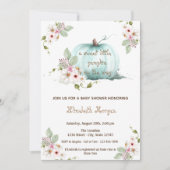 Invitation Aquarelle Petite citrouille, Baby shower d'automne (Devant)