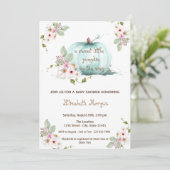 Invitation Aquarelle Petite citrouille, Baby shower d'automne (Debout devant)
