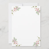 Invitation Aquarelle Petite citrouille, Baby shower d'automne (Dos)