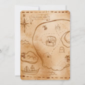 Invitation Aquarelle Petite Pirate Anniversaire (Dos)