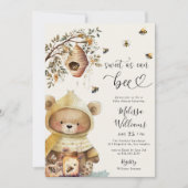 Invitation Aquarelle photo douce comme peut être Baby shower (Devant)