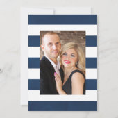 Invitation Aquarelle photo Mariage nautique (Dos)