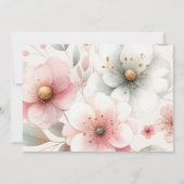 Invitation Aquarelle photo Unicorn Anniversaire 1er (Dos)