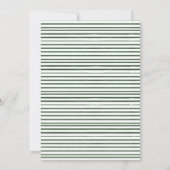 Invitation Aquarelle Pine Hiver Verdure Baby shower rustique (Dos)