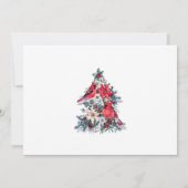 Invitation Aquarelle Pine Tree Chic Noël VACANCES BRUNCH (Dos)