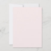 Invitation Aquarelle Pink Bow Baptism (Dos)