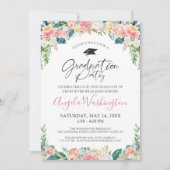 Invitation Aquarelle Pink Floral Script (Devant)
