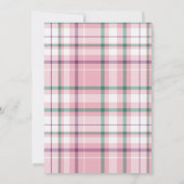 Invitation Aquarelle Pink Hole en un Golf 1er Anniversaire (Dos)