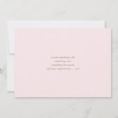 Invitation Aquarelle Pink Peonis Be My Junior Bridesmaid (Dos)
