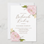 Invitation Aquarelle Pink Pink Push Luncheon (Devant)