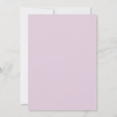 Invitation aquarelle pivoine rose et violette (Dos)