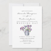 Invitation Aquarelle Pois doux Mariage (Devant)