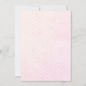 Invitation Aquarelle Pony Floral Rodeo Pois Anniversaire (Dos)