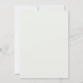 Invitation Aquarelle Poppys Rouges Rustiques Fraises (Dos)