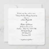 Invitation Aquarelle Populaire Floral Boqueut (Dos)