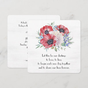 Invitation Aquarelle Populaire Floral Boqueut