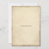 Invitation Aquarelle Porte gothique Entrée Halloween (Dos)