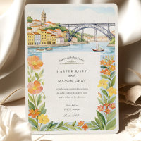 Aquarelle Porto Dom Luís I Pont Mariage