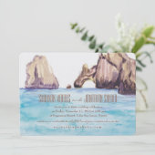 Invitation aquarelle pour Cabo Mexique (Debout devant)