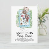 Invitation aquarelle pour pique-nique de réunion d (Debout devant)