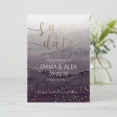 Invitation aquarelle pour Sauvegarder la Date (Debout devant)