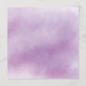 Invitation Aquarelle pourpre Première Communion sainte (Dos)