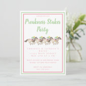 Invitation Aquarelle Preakness Stakes Party Horse Racing (Debout devant)