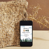 Invitation Aquarelle Premier anniversaire en plein air Invita