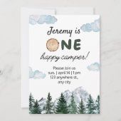 Invitation Aquarelle Premier anniversaire en plein air Invita (Devant)