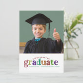 Invitation Aquarelle primaire peinte maternelle (Debout devant)