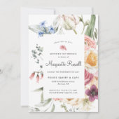 Invitation Aquarelle Printemps Floral Fête des Mères Brunch (Devant)