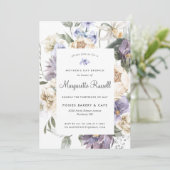 Invitation Aquarelle Printemps Floral Fête des Mères Brunch (Debout devant)