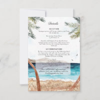 Aquarelle Punta Cana Tropical Détails sur la plage