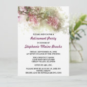 Invitation Aquarelle Purple Jasmine Parti de retraite (Debout devant)